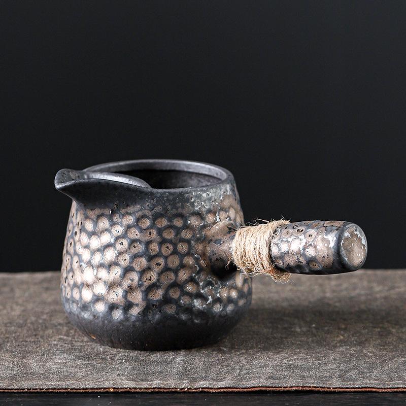 Stoneware for Home Stove Tea Maker with Filter Side Handle Pot Japanese Style Charcoal Fire Tea Stove Teapot Tea Warmer Stove