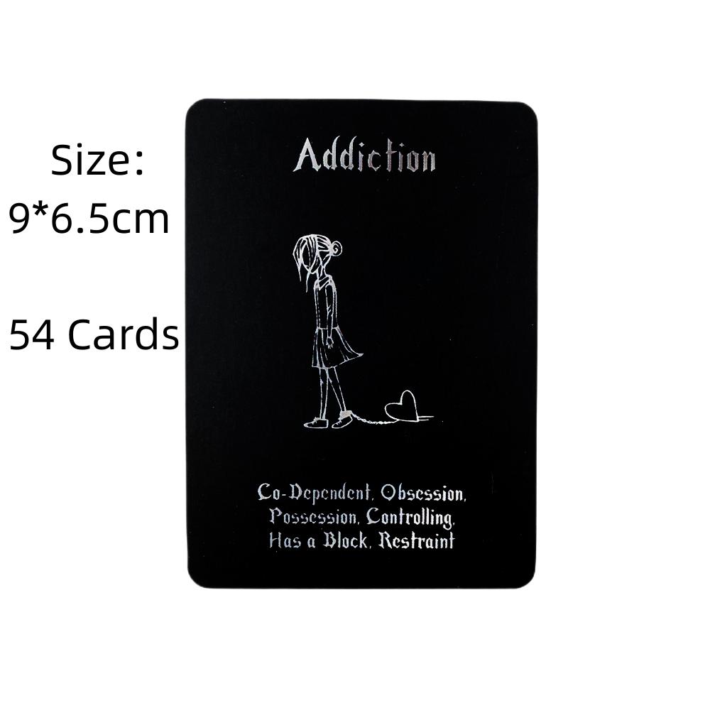 Black Island Time Love Oracle Cards Divination Deck English Vision Edition Tarot Board Playing Game For Party