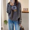weater for Women Autumn Winter Thickened Pullover Warm Knitted Stretchy Long Sleeve Oversize Jumper Tops