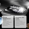 Homonth Car Headlight Restoration Liquid, Headlight Scratch Removal Agent, Car Headlight Polishing and Restoration Cleaning Kit 1 Set