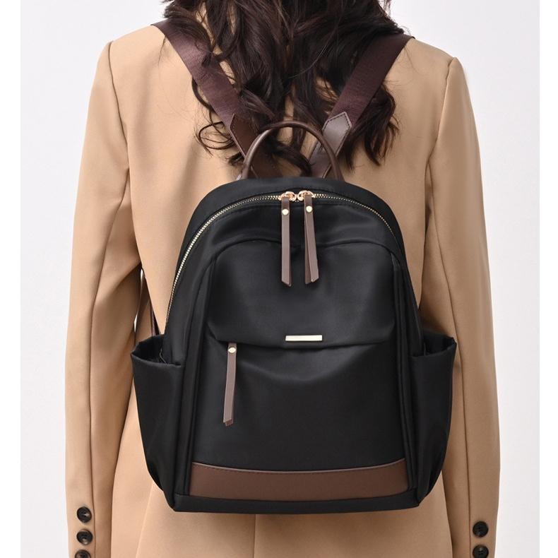 2025 New Women's Backpack Lightweight Leisure Travel Backpack Nylon Simple Commuter Student School Bag