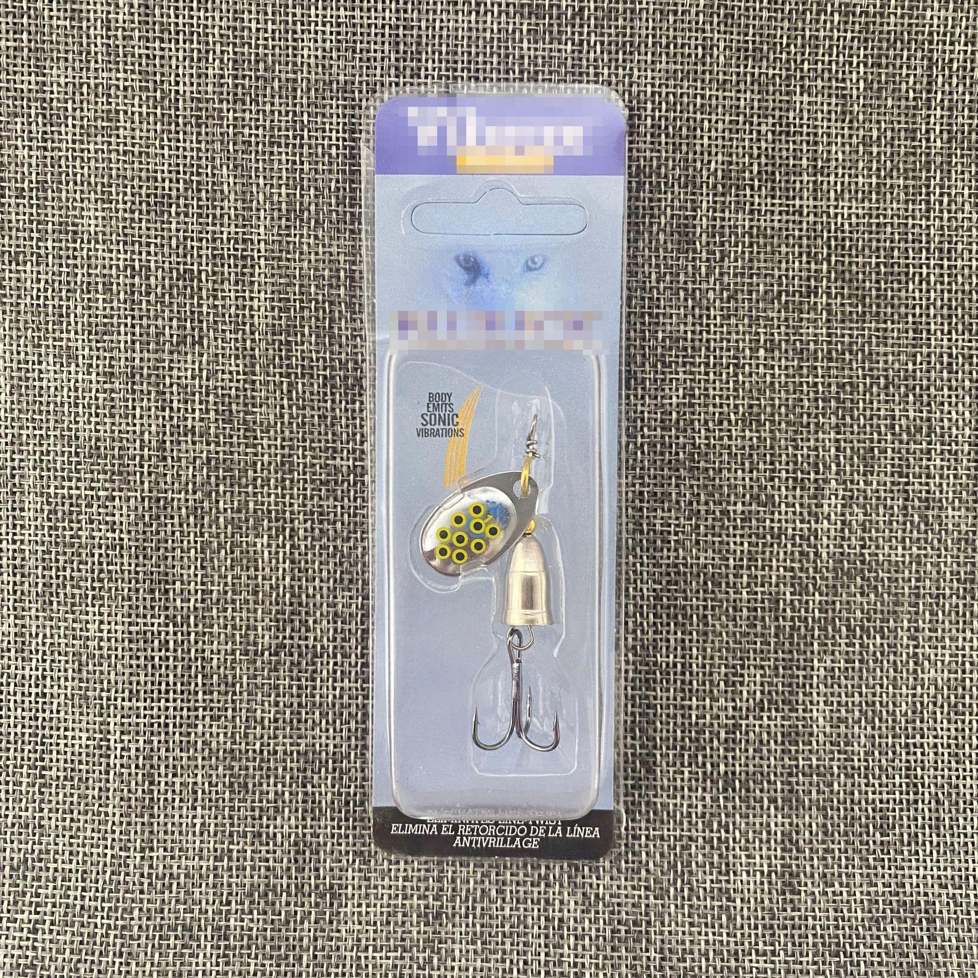 Far Cast Metal Sequins Lanhu Color Rotating Sequins Three Hooks Luya Fake Bait Composite Sequins Boxed Hard Bait (as the picture,1#/5g)