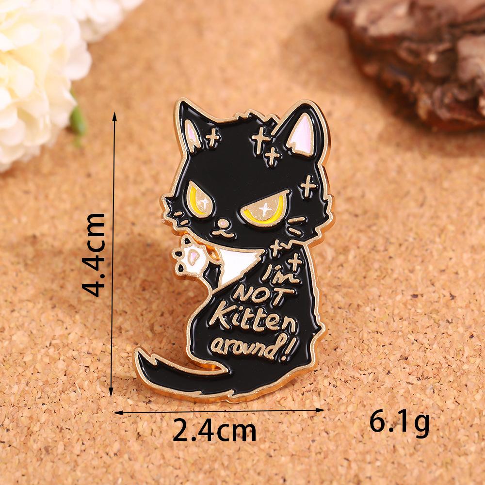 Cartoon English Alphabet Series Brooch Advanced Sense Niche Metal Badge Personalized Versatile Accessories