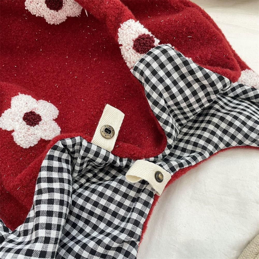 Cusual Embroidery Flower Tote Bag Large Capacity Fluffy Shoulder Bag Plush Underarm Bag Travel