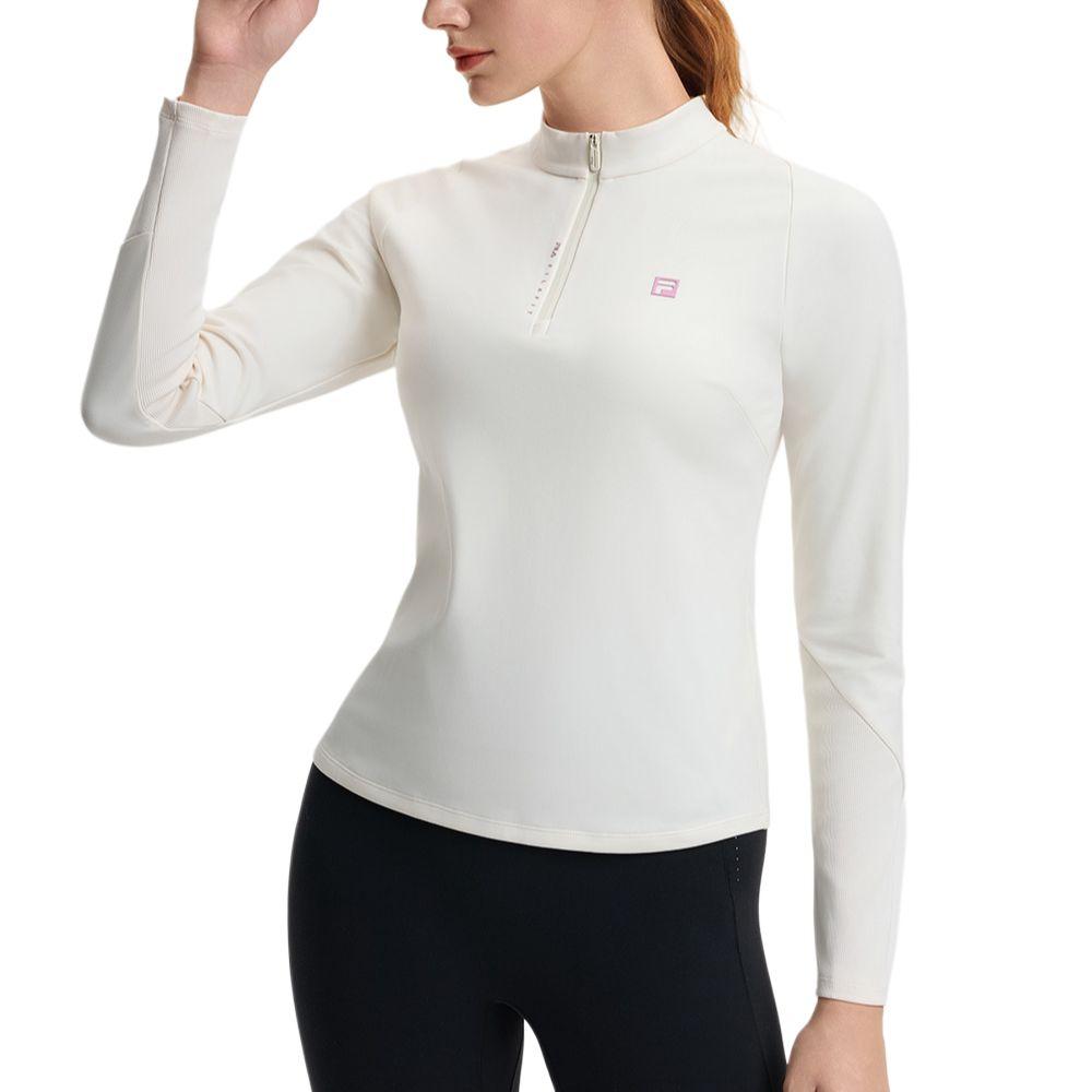 Fila Fitness Casual Vitality Simple Fashion Gym Wear Women Activewear Vanilla-White A11W511210FIV