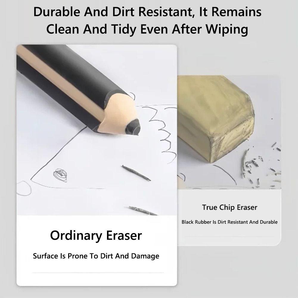 5PCS/Set Pen Shape Eraser Without Leaving Marks Rubber Eraser New Student Stationery  School Office
