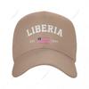Baseball Cap Liberia EST Independence Day Wild Sun Shade Peaked Adjustable Outdoor Caps