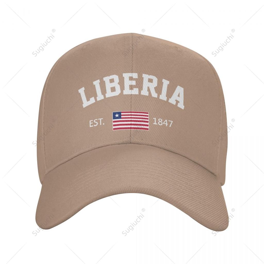 Baseball Cap Liberia EST Independence Day Wild Sun Shade Peaked Adjustable Outdoor Caps