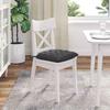 Seat Cushions 4 Pcs Dark Grey 40 X 40 X 6 Cm Cord Fabric