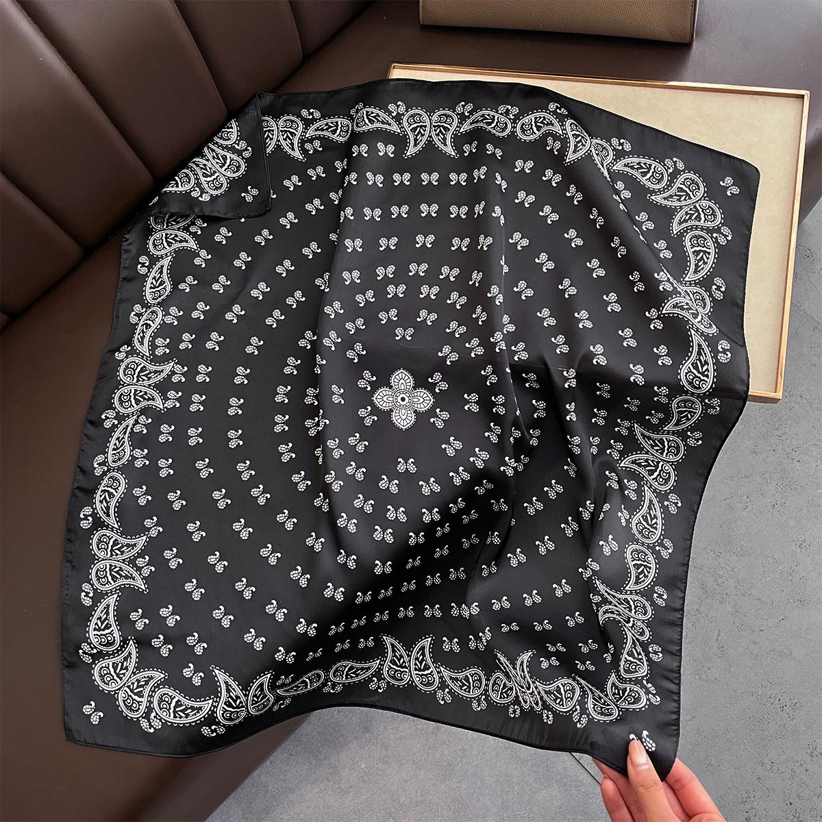 

70 см квадратный шарф с имитацией шелка универсальный шейный платок для украшения вашего образа, весна/лето женские мягкие банданы с пятнами