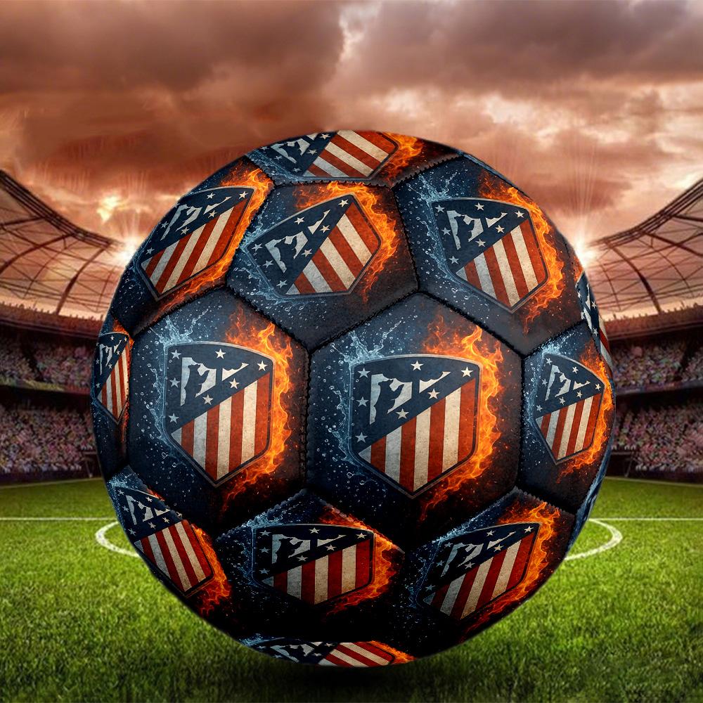 Fußballverein Aufdruck Größe 5 Fußball, Standard-Spielball für Sportspiele und Mannschaftstraining, Ideales Geschenk für Fußballfans
