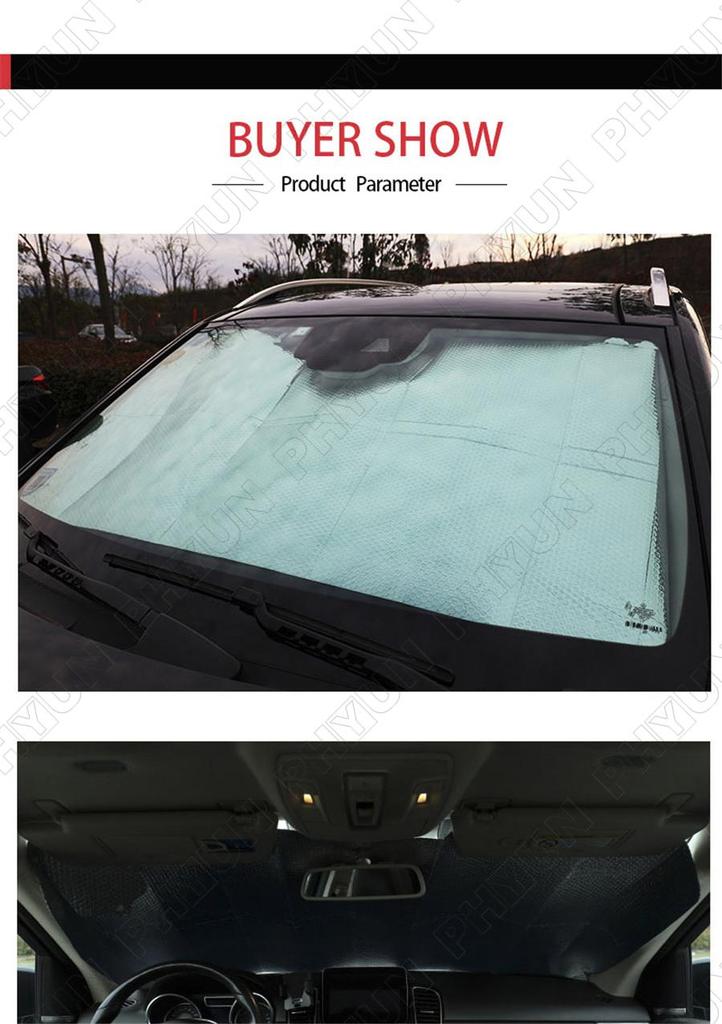 Car Sunshade Front Window Shade Cover Universal For Hatchback Window Windshield
