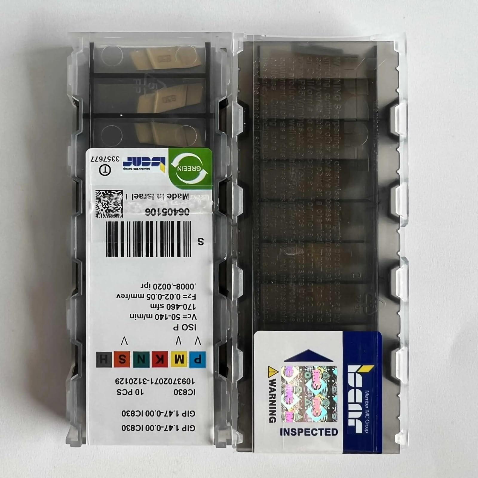 

ISCAR / GIP1.47-0.00 IC830 /Industrial indexable Carbide Inserts 10 PCS
