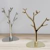 Zinc Alloy Jewelry Rack Desktop Ring Necklace Storage Rack Jewelry Display Rack Metal Tree Branch Ornament Decoration Crafts