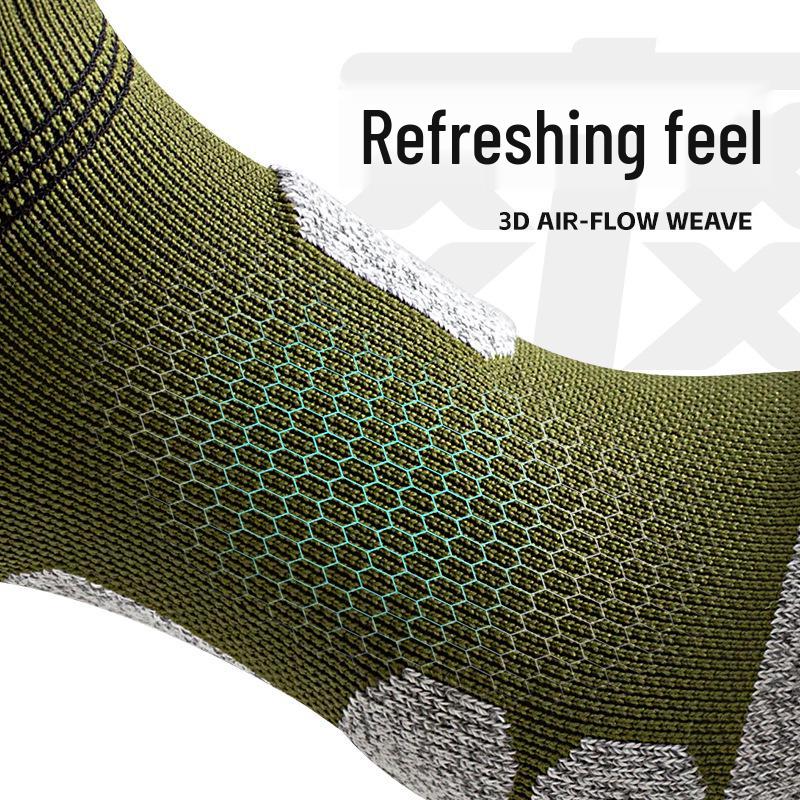 Herren Mittelhohe Geruchshemmende Laufsocken - Dicke Sohle für Herbst/Winter, Ideal für Marathon und Sport