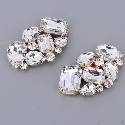 2x boucle de chaussure en diamant, Clips hauts amovibles, breloques de mariage