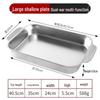 201 Stainless Steel Grilled Fish, Steaming, Baking, and Barbecue Pan for Portable Stoves and Induction Cookers