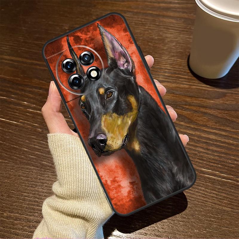 Dachshund Doberman Dog Case For OnePlus 13T 10T 8T 10R 13R 15 R 13 12 11 9 10 Pro Nord CE 5 2 3 4 Lite N20 N30 Cover