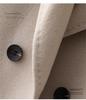 Women's Double-Breasted Wool Coat with Suit Collar - Korean Loose Slimming Style