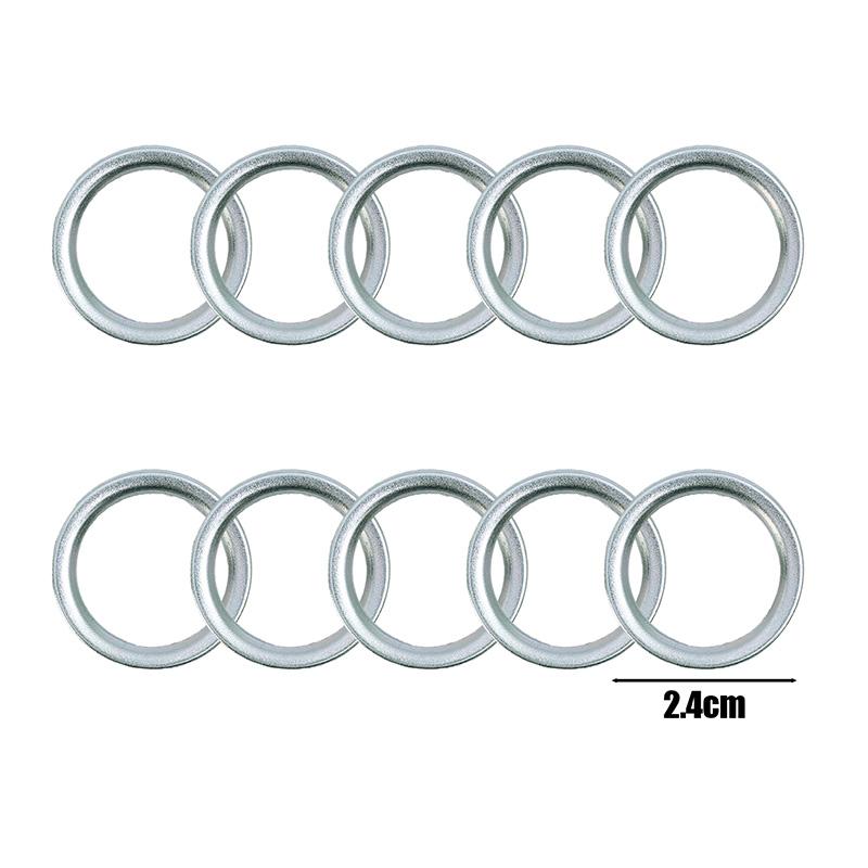 Car Oil Pan Drain Gasket for Toyota Lexus Car Drainage Bolt Pad Replaceable Washer Seal Set 12157-10010 Automotive Transmission 10pcs