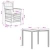 Outdoor Dining Set 5 pcs Grey Poly Rattan