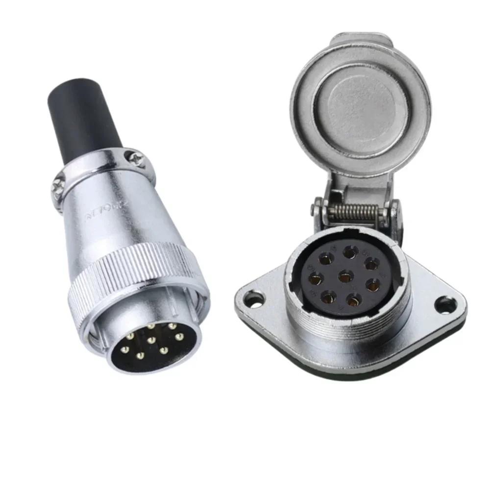 ZHQCN WS28 TQ/ZG Waterproof M28 Aviation Power Connector 2 3 4 7 8 9 10 12 16 17 20 24 26 Pin Soldering Plug Flip Cover Socket