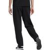 Adidas Neo Solid Color Elastic Waist Drawstring Fleece-Lined Joggers Unisex Bottoms Black HN8727