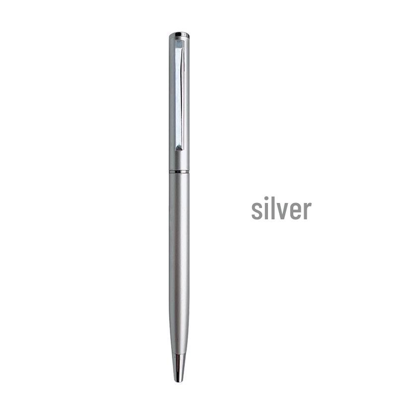 

Hotel Twist Metal Ballpoint Pen: Laser Engraved Logo Signature Pen for Office Meetings Bullet Type 1.0 (Black Refill)