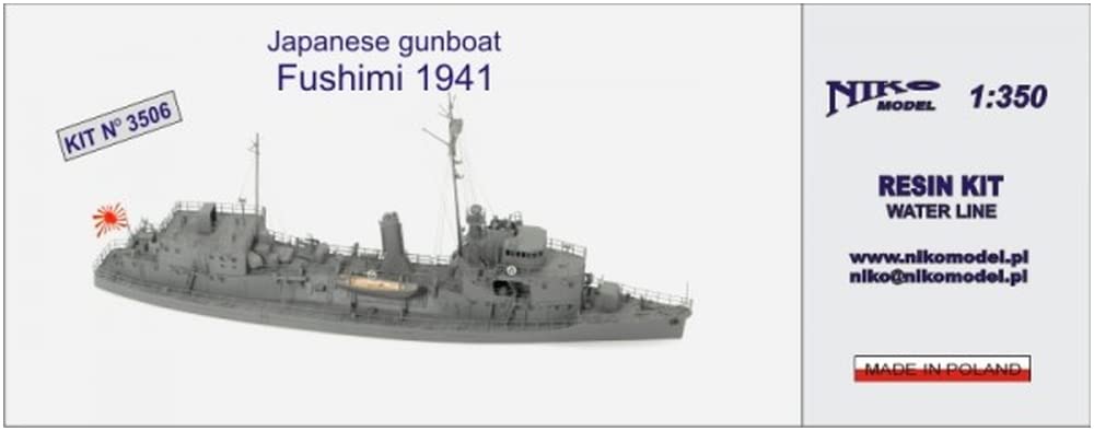 Nico Model Japanese Navy Gunboat Fushimi 1941 Resin Kit PN03506 1/350