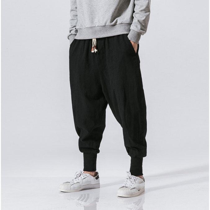 

Men s Style Harren s Baggy Wide-Legged Pants Fashion Comfortable Pant Plus Size S