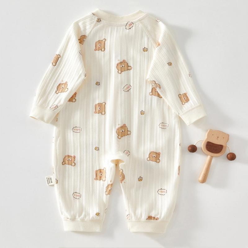 Spring Autumn Baby Romper For Boys Girls Long Sleeve Clothes Cartoon Printed Jumpsuit Newborn Outfit For Outdoor