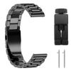 Edelstahl-Armband Kompatibel für Smartwatch Uhrenarmbänder 22mm Herren Damen, Metall Ersatzarmband Armbänder