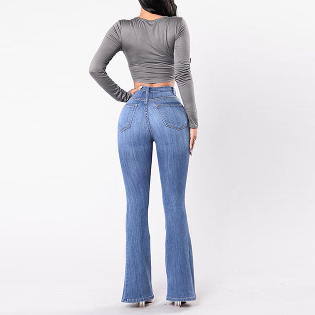 Womens Comfy Summer Elastic Waist Pockets Casual Bull-puncher