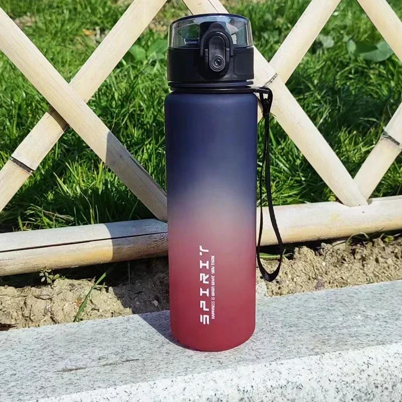 1 Liter Sports Water Bottle Large Capacity  Men Women Summer Portable Plastic Bottle for Outdoor Travel Fitness Drinkware