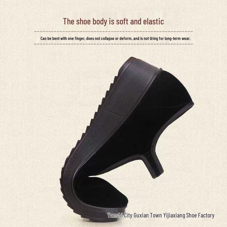 Chaussures en tissu à talons moyens hauts antidérapantes pour femmes pour le travail et la danse