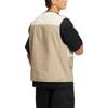 adidas Originals Unisex Off White Beige Color Block Printed Loose Workwear Vest IA8478