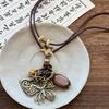 Bohemian Butterfly Camera Pendant Necklace Retro Ethnic Sweater Chain Personality Premium Sense Items