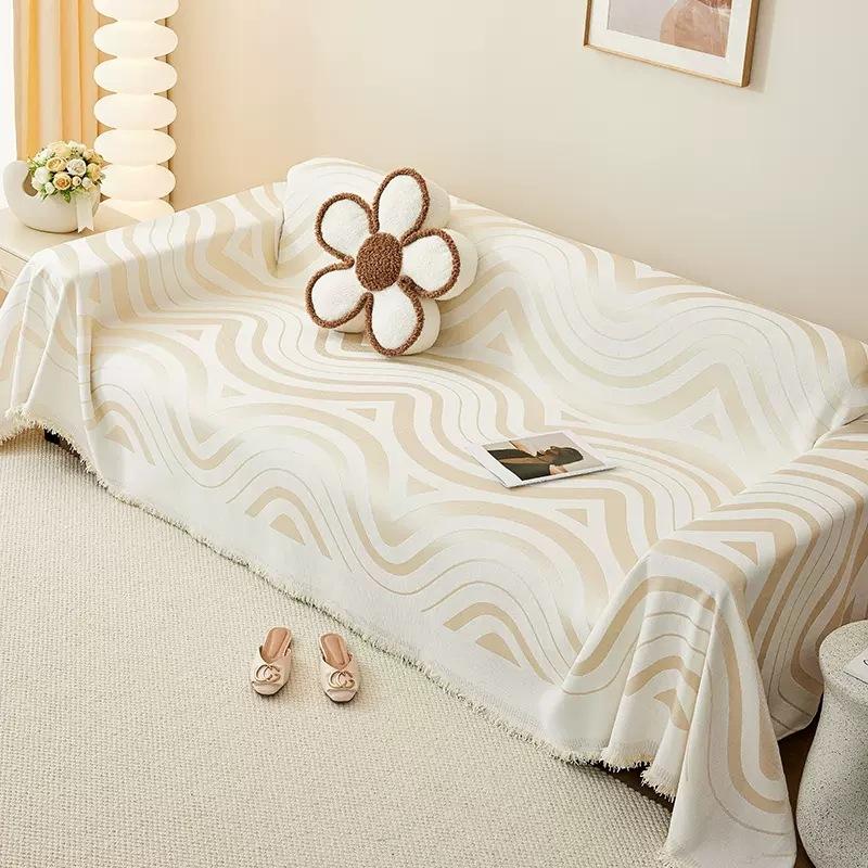 

Новая диванная подушка из синели, универсальная нескользящая пылезащитная подушка на четыре сезона, простой чехол для дивана, тканевое одеяло 180*260