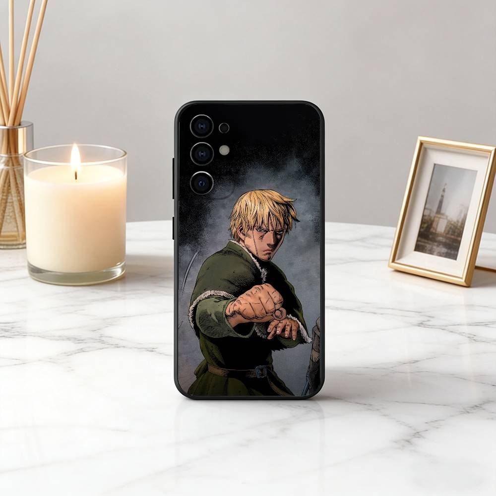 

V-Vinland S-Saga T-Thorfinn-VST Phone Case Black Silicone Soft For Samsung S25,S24,S21,S22,S23,S30,Ultra,S20,Plus,Fe,Lite Samsung S25