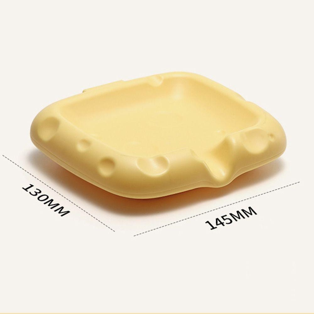 Durable ABS Cheese Soap Dish Easy To Clean Drainable Bathroom Soap Holder Cute Soap Storage Rack Home