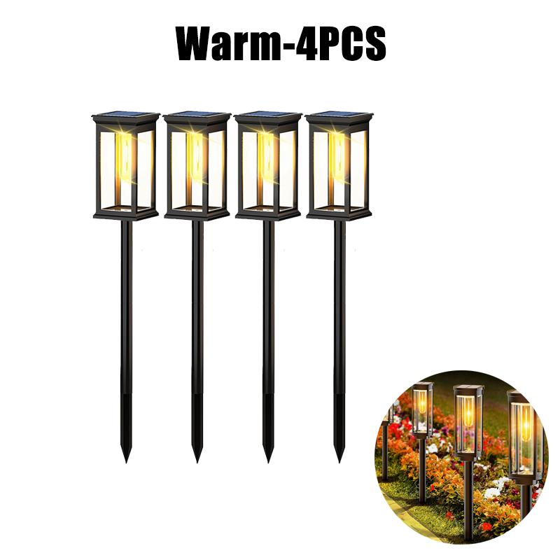 Led Houses Solar Pathway Lights Waterproof Outdoor Solar Lamp for Garden/Landscape/Yard/Patio/Driveway/Walkway Christmas Luz