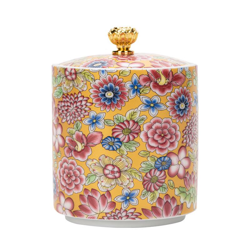 Chaxun Enamel Ceramic Tea Caddy