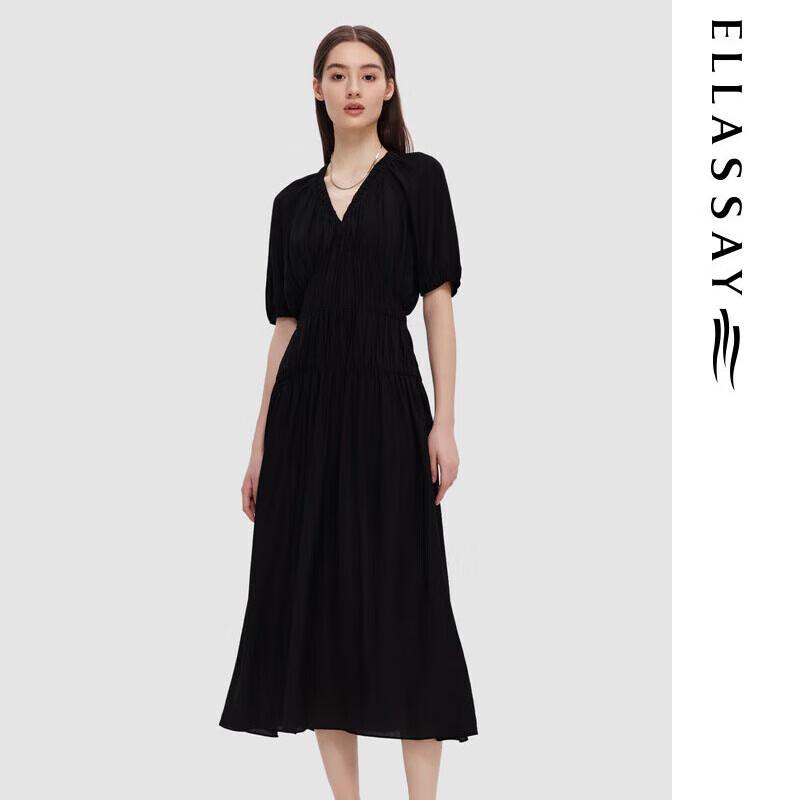 

ELLASSAY French Hepburn Style V-Neck Dress S