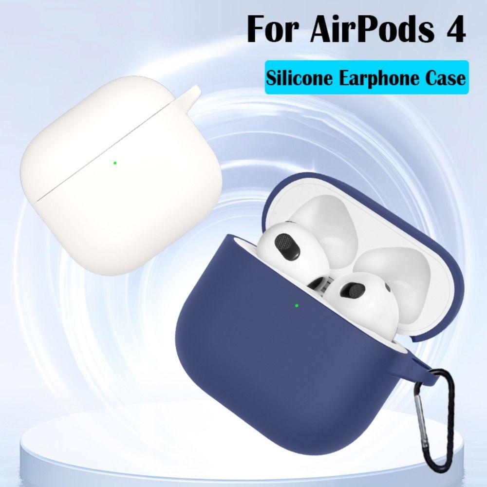 Silicone Earphone Case Dustproof Charging Box Sleeve 2024 Earbuds Accessories for AirPods 4 2024