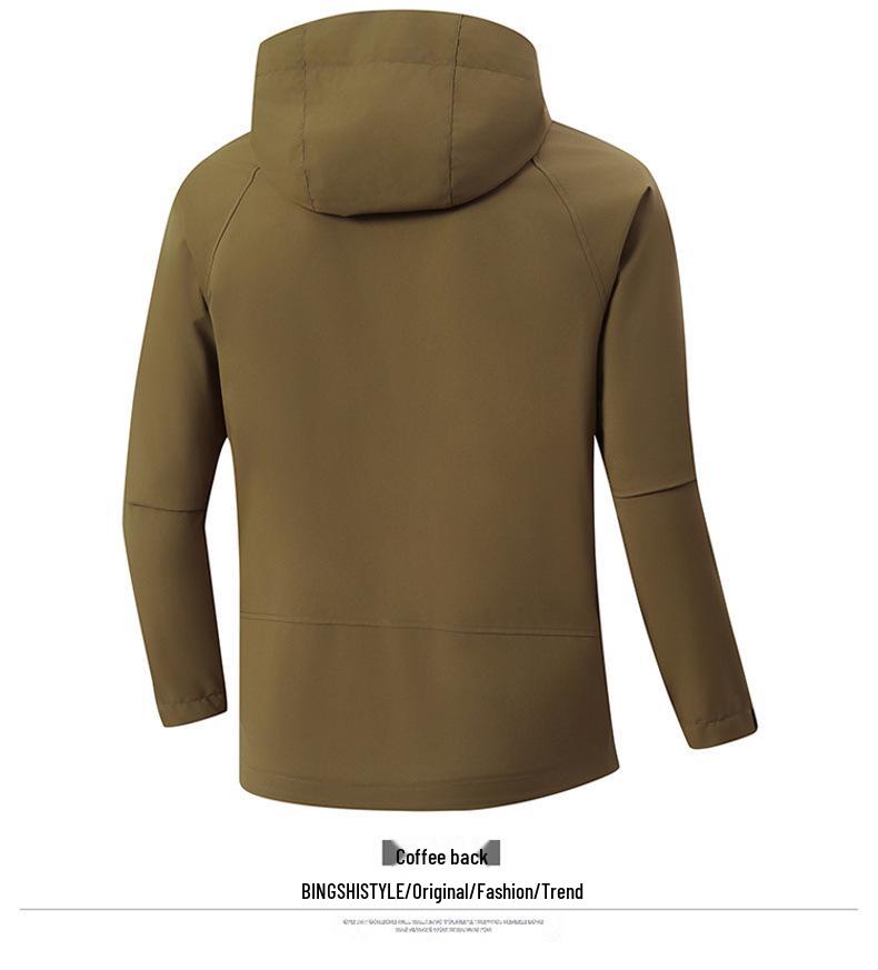 Unisex Outdoor Kapuzen-Softshelljacke - Winddicht, Wasserdicht & Atmungsaktiv für Frühling & Herbst Bergsteigen