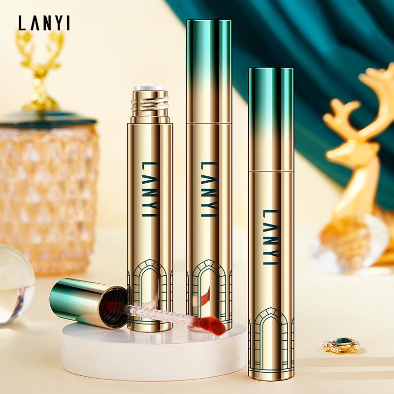 Lan Yi Diary Non-Stick Lip Glaze: Long-lasting, Shiny, Non-Transfer, Nude Makeup for Radiant Skin