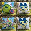 Cute T-Tamagotchi Cushion Cover Home & Car Dual-Scene Pillow Cover: Reversible for Premium Comfort