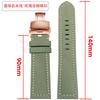Extended matte crazy horse Frosted leather watchband 22m 24mm For Pam111 441 Hamilton Tissot Omega Casio men Vintage watch strap