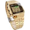 Casio Basic Digital A500WGA-1 Watch Stainless Steel Case Black Dial Water Resistant