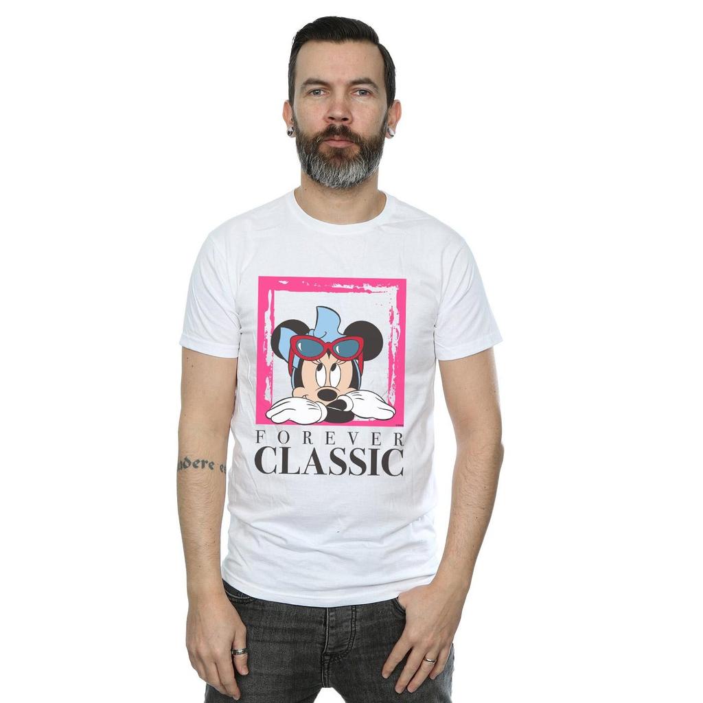 Disney Mens Minnie Mouse Forever Classic T-Shirt